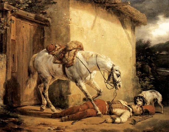 Claude-joseph Vernet The Wounded Trumpeter China oil painting art